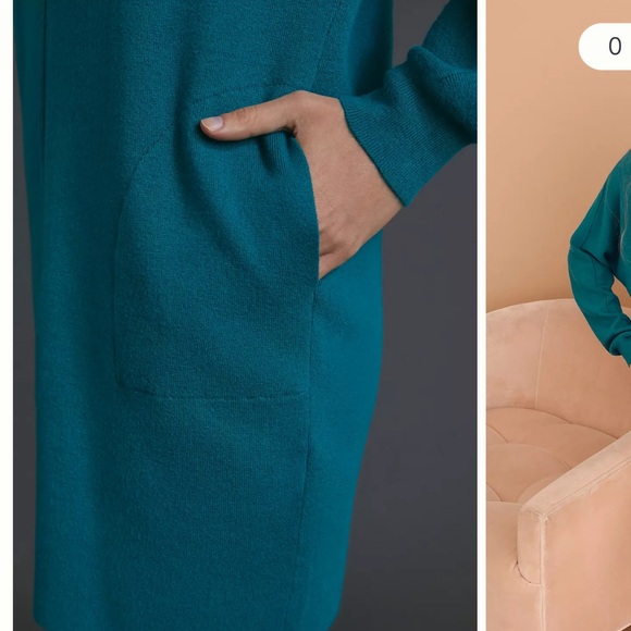 ANTHROPOLOGY Chrissy Sweater Oversized Mini Dress - Picture 3 of 10